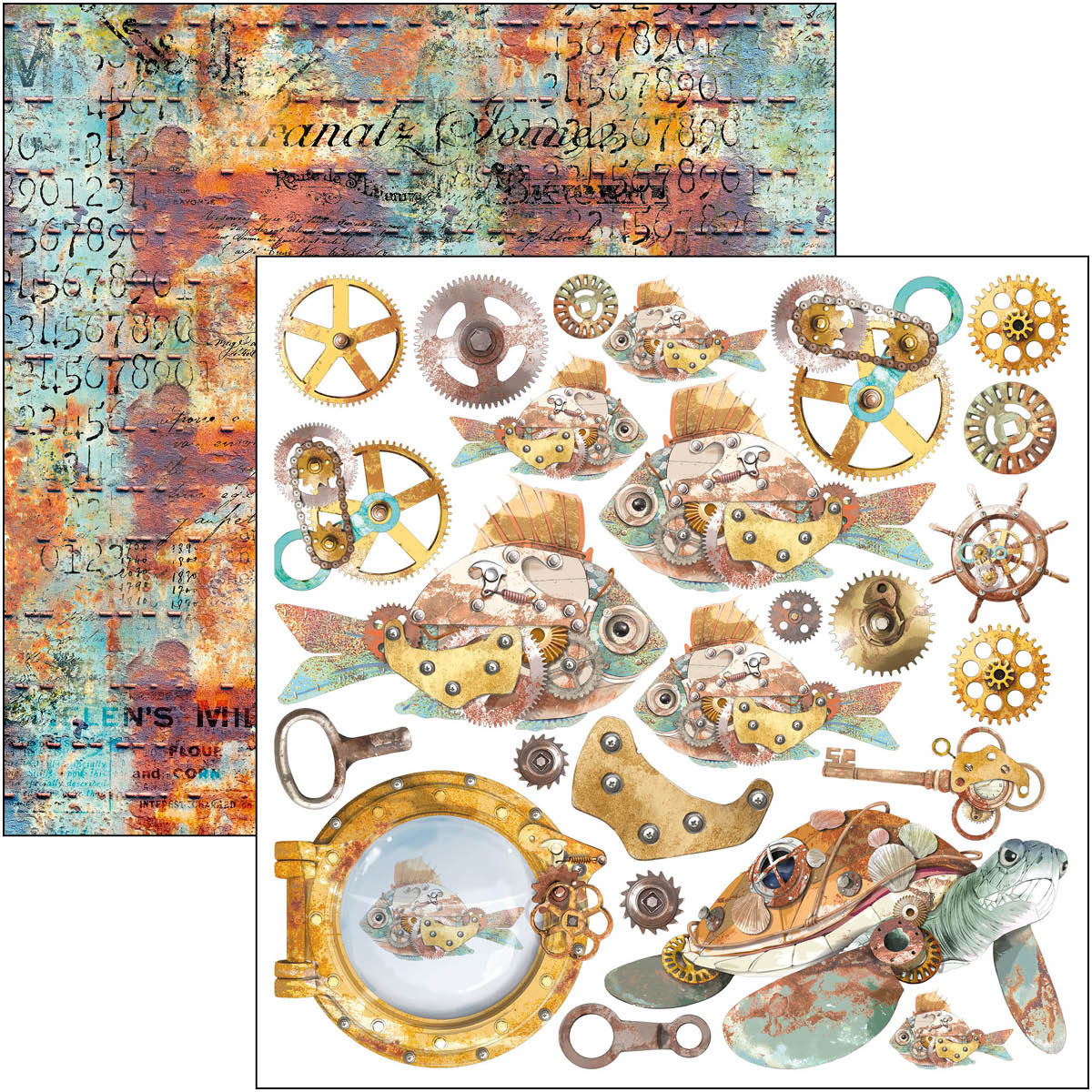 Coral Reef Fussy Cut Pad 6"x6" 24/Pkg - Image 9