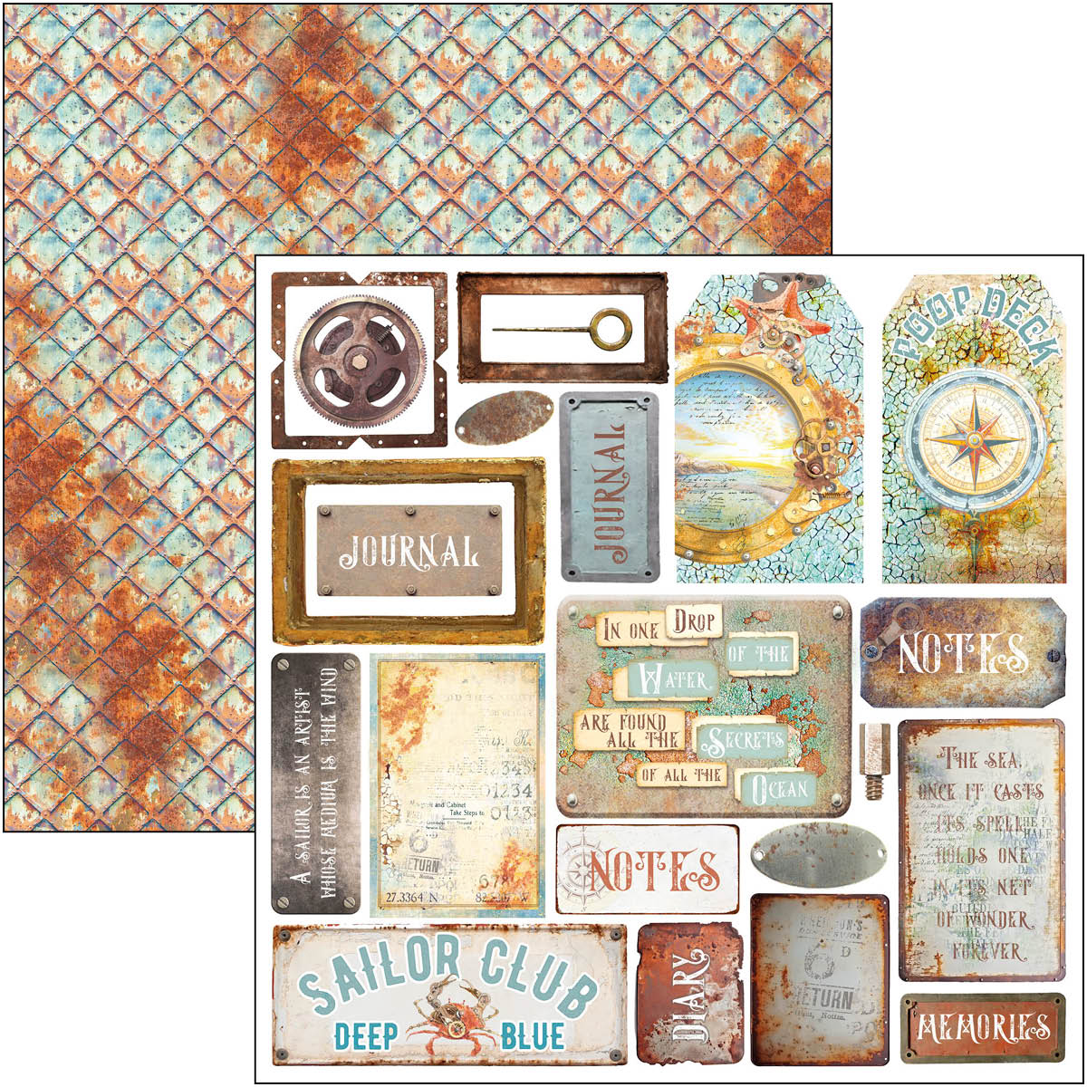 Coral Reef Fussy Cut Pad 6"x6" 24/Pkg - Image 4