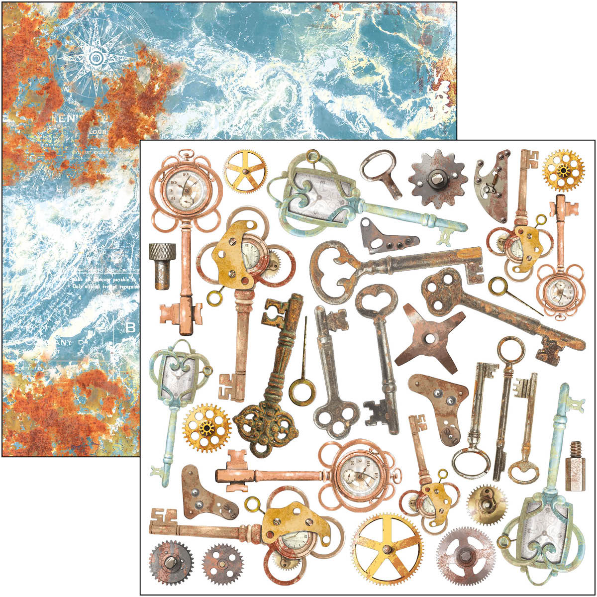 Coral Reef Fussy Cut Pad 6"x6" 24/Pkg - Image 3