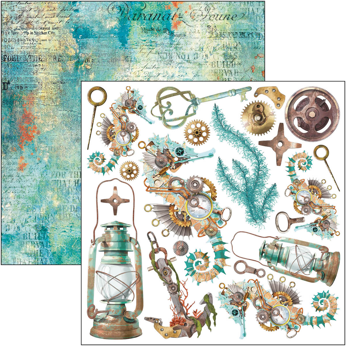 Coral Reef Fussy Cut Pad 6"x6" 24/Pkg - Image 2