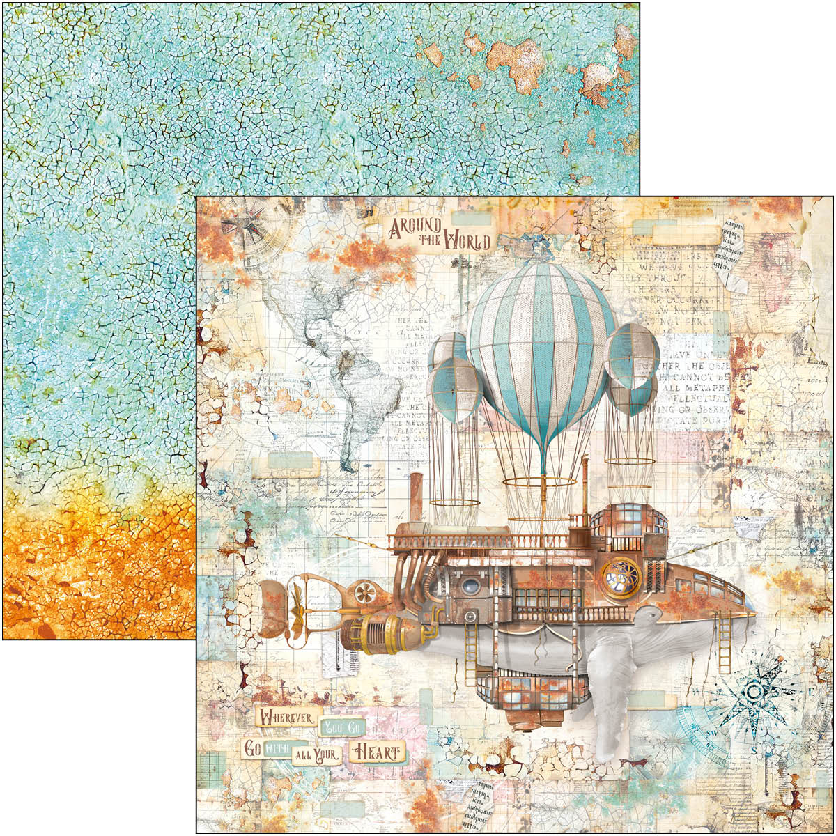 Coral Reef Patterns Pad 8"x8" 12/Pkg - Image 13
