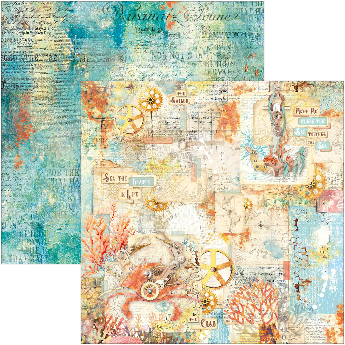Coral Reef Patterns Pad 8"x8" 12/Pkg - Image 14