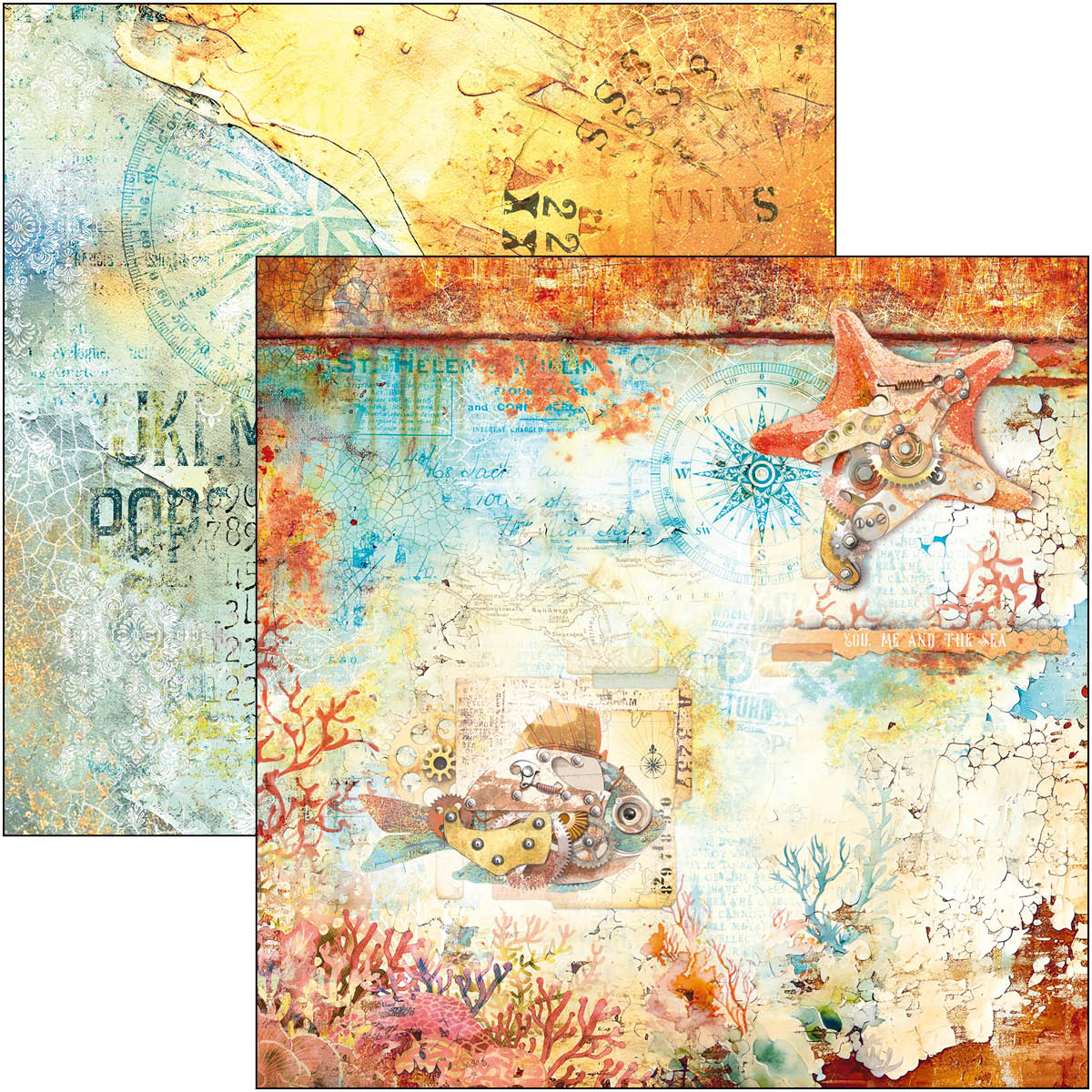 Coral Reef Patterns Pad 8"x8" 12/Pkg - Image 4