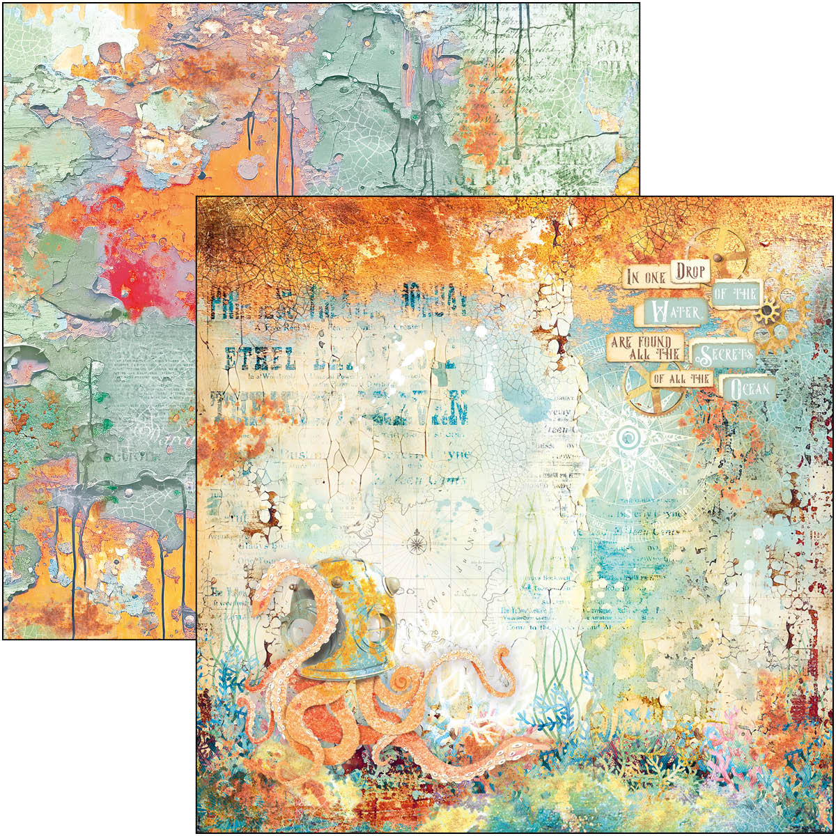 Coral Reef Patterns Pad 8"x8" 12/Pkg - Image 5