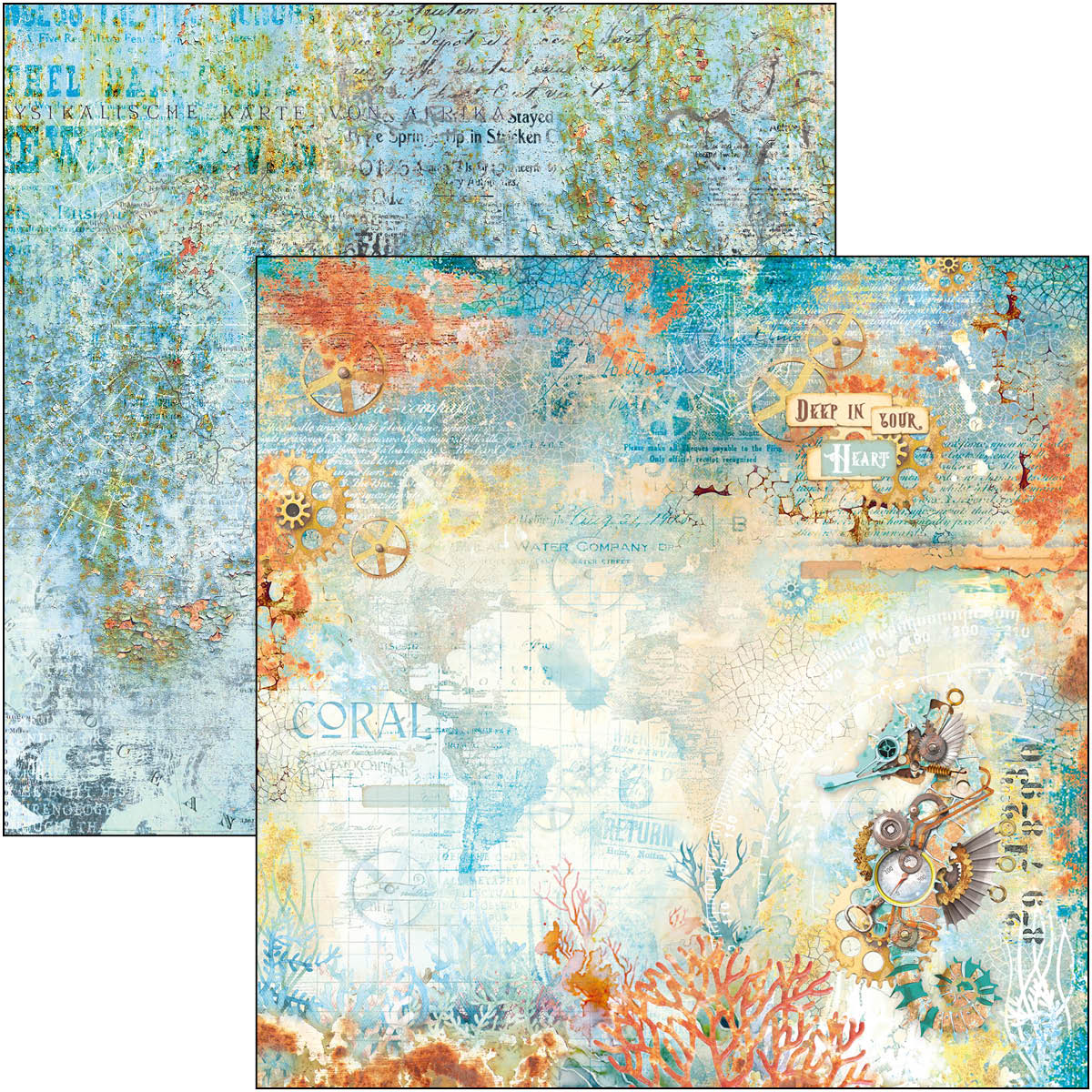 Coral Reef Patterns Pad 8"x8" 12/Pkg - Image 6