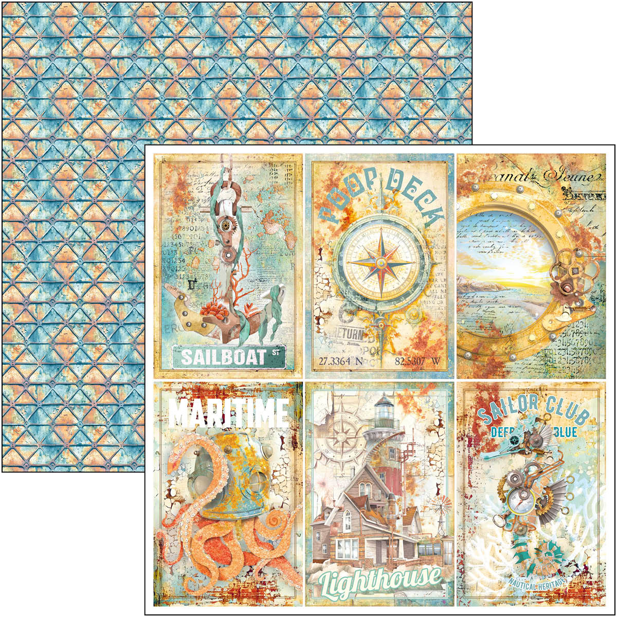 Coral Reef Patterns Pad 8"x8" 12/Pkg - Image 7