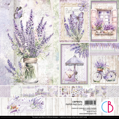 Morning in Provence Paper Pad 12"x12" 12/Pkg