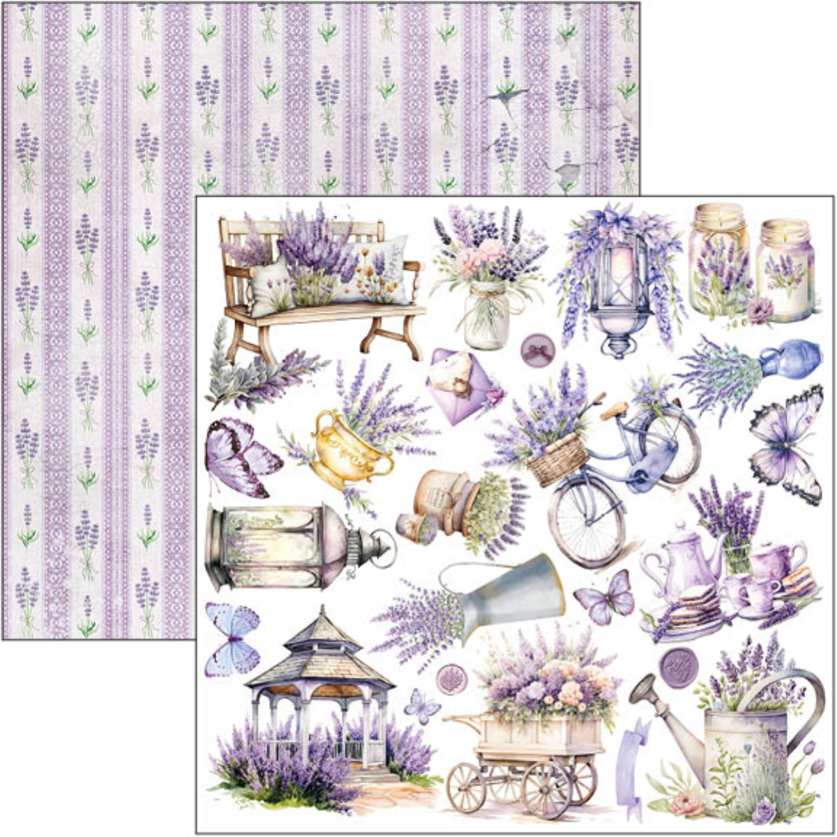 Morning in Provence Paper Pad 12"x12" 12/Pkg - Image 10