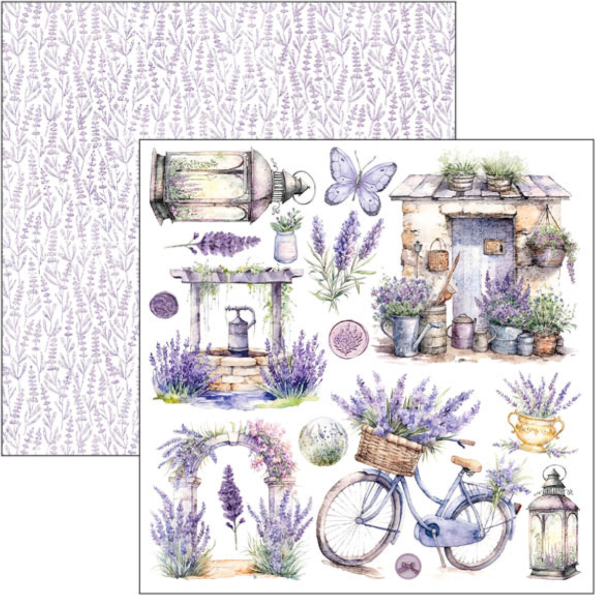 Morning in Provence Fussy Cut Pad 6"x6" 24/Pkg - Image 8