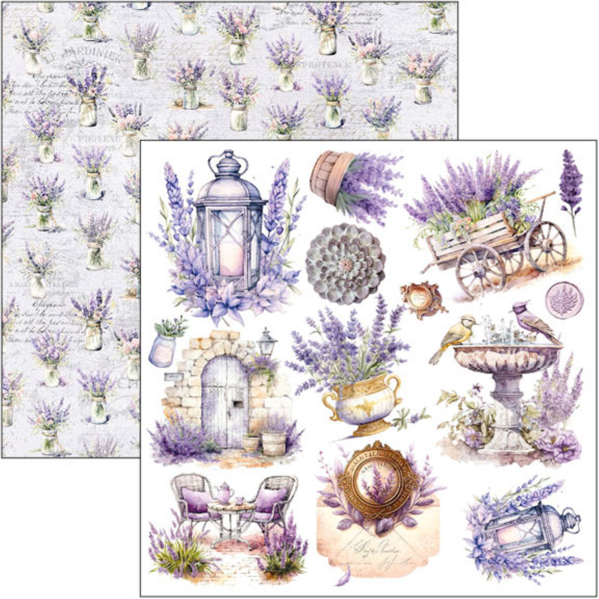 Morning in Provence Fussy Cut Pad 6"x6" 24/Pkg - Image 9