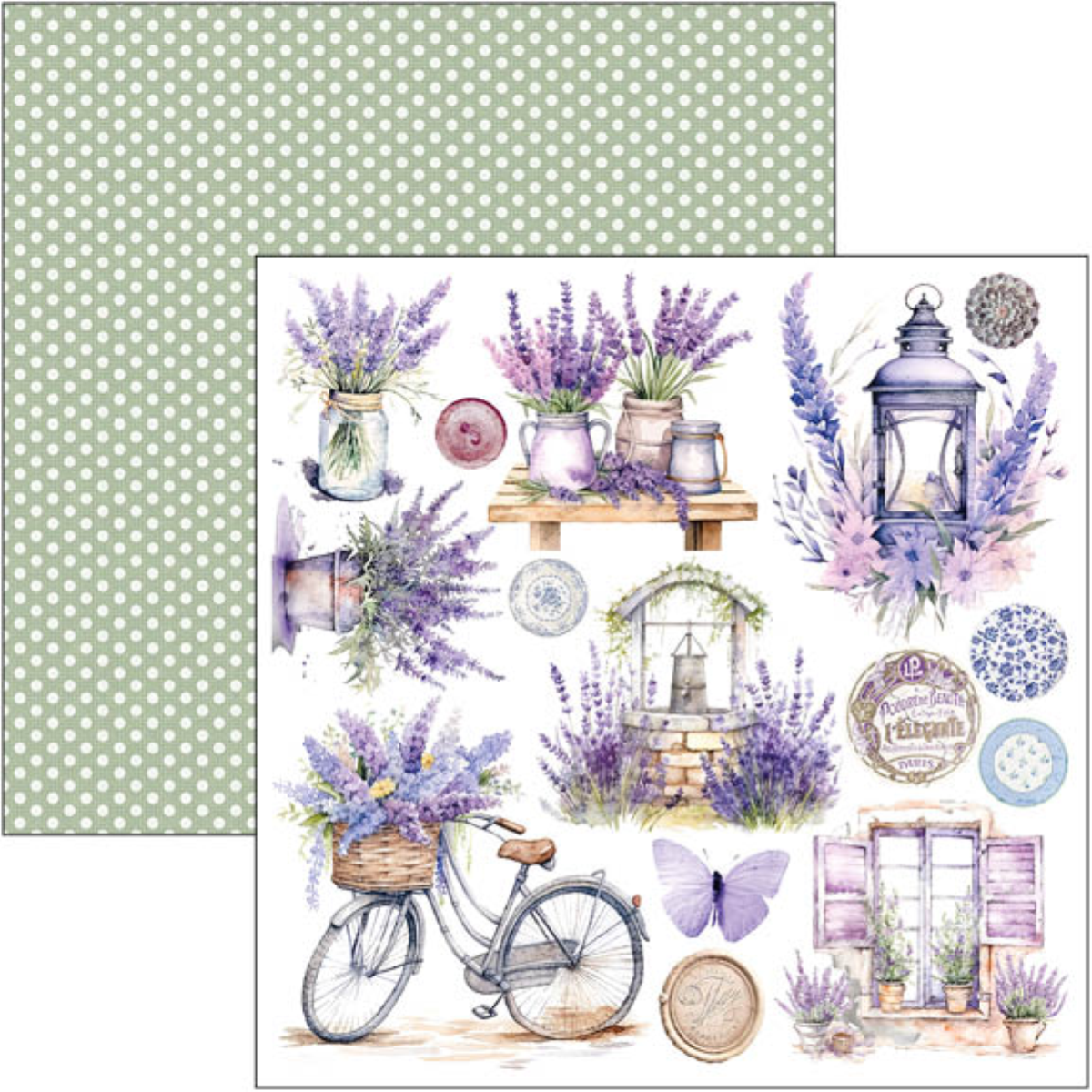 Morning in Provence Fussy Cut Pad 6"x6" 24/Pkg - Image 10