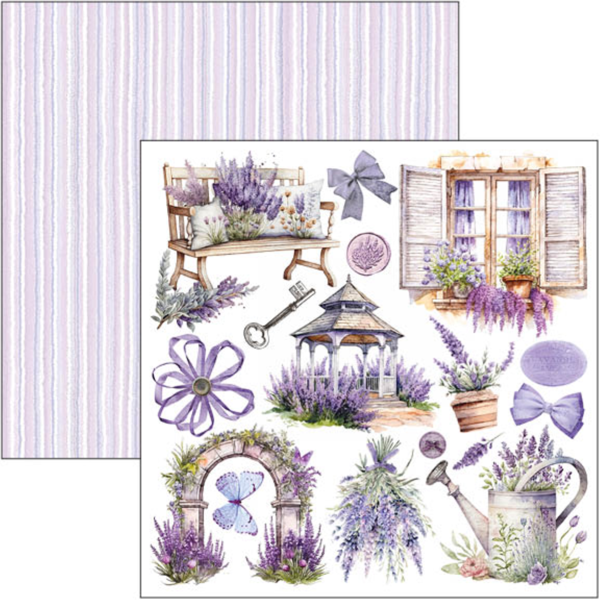 Morning in Provence Fussy Cut Pad 6"x6" 24/Pkg - Image 3