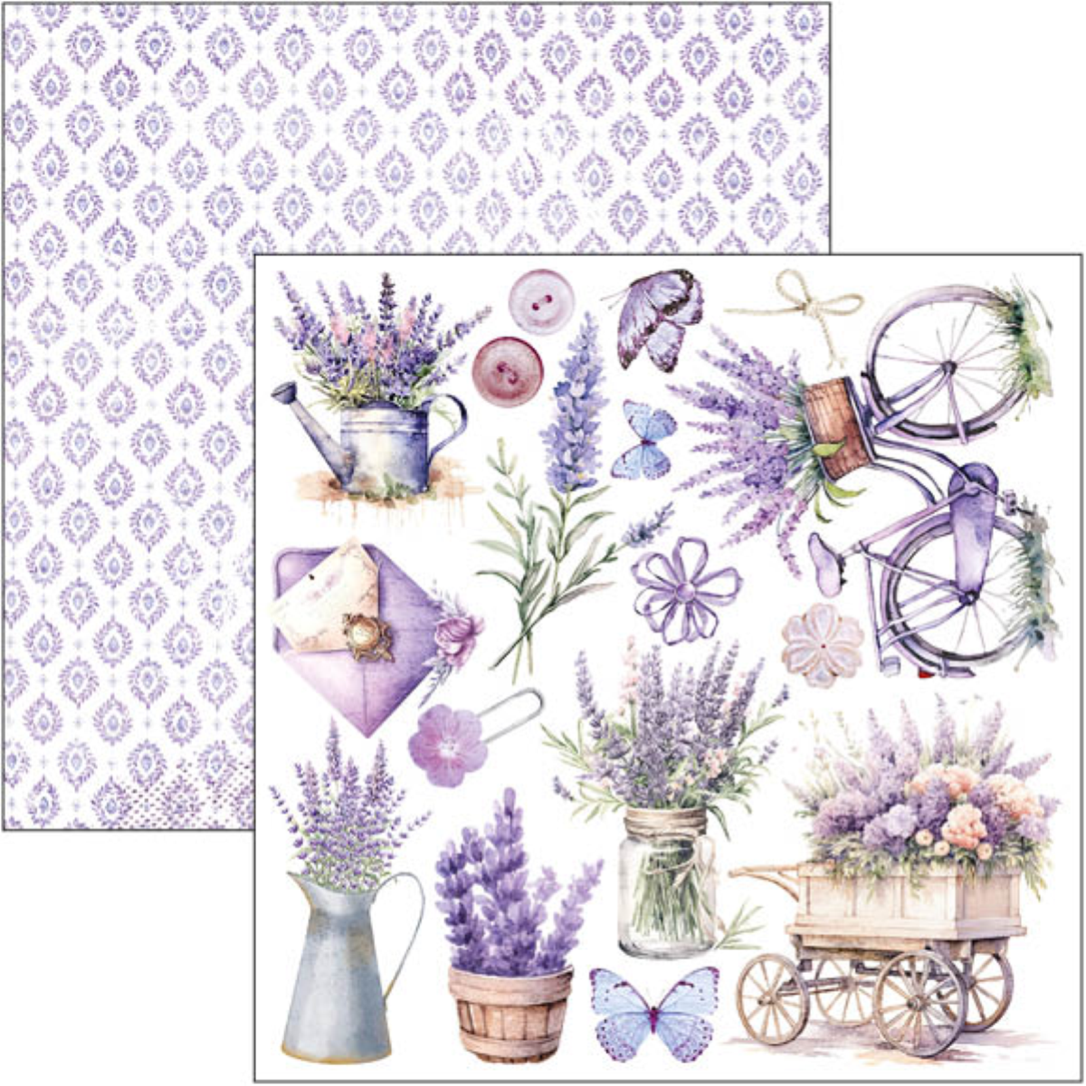 Morning in Provence Fussy Cut Pad 6"x6" 24/Pkg - Image 4