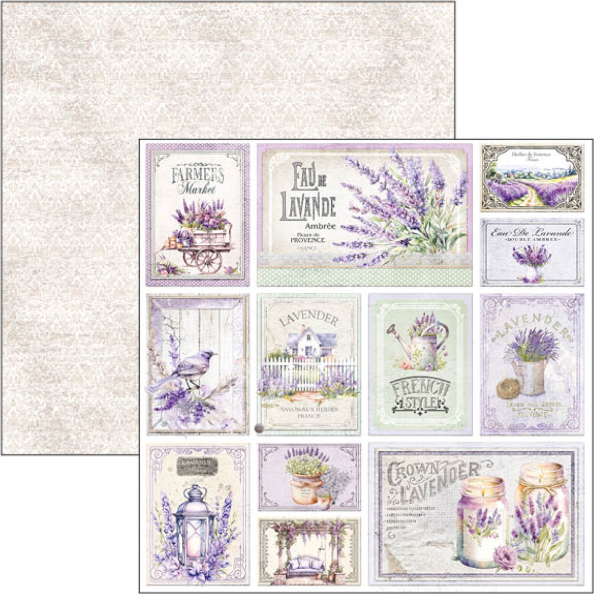 Morning in Provence Patterns Pad 8"x8" 12/Pkg - Image 6
