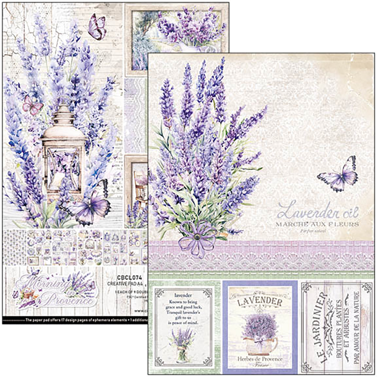 Morning in Provence Creative Pad A4 9/Pkg - Image 3