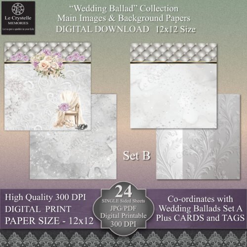 Wedding Ballad Set B 12x12 - Image 6