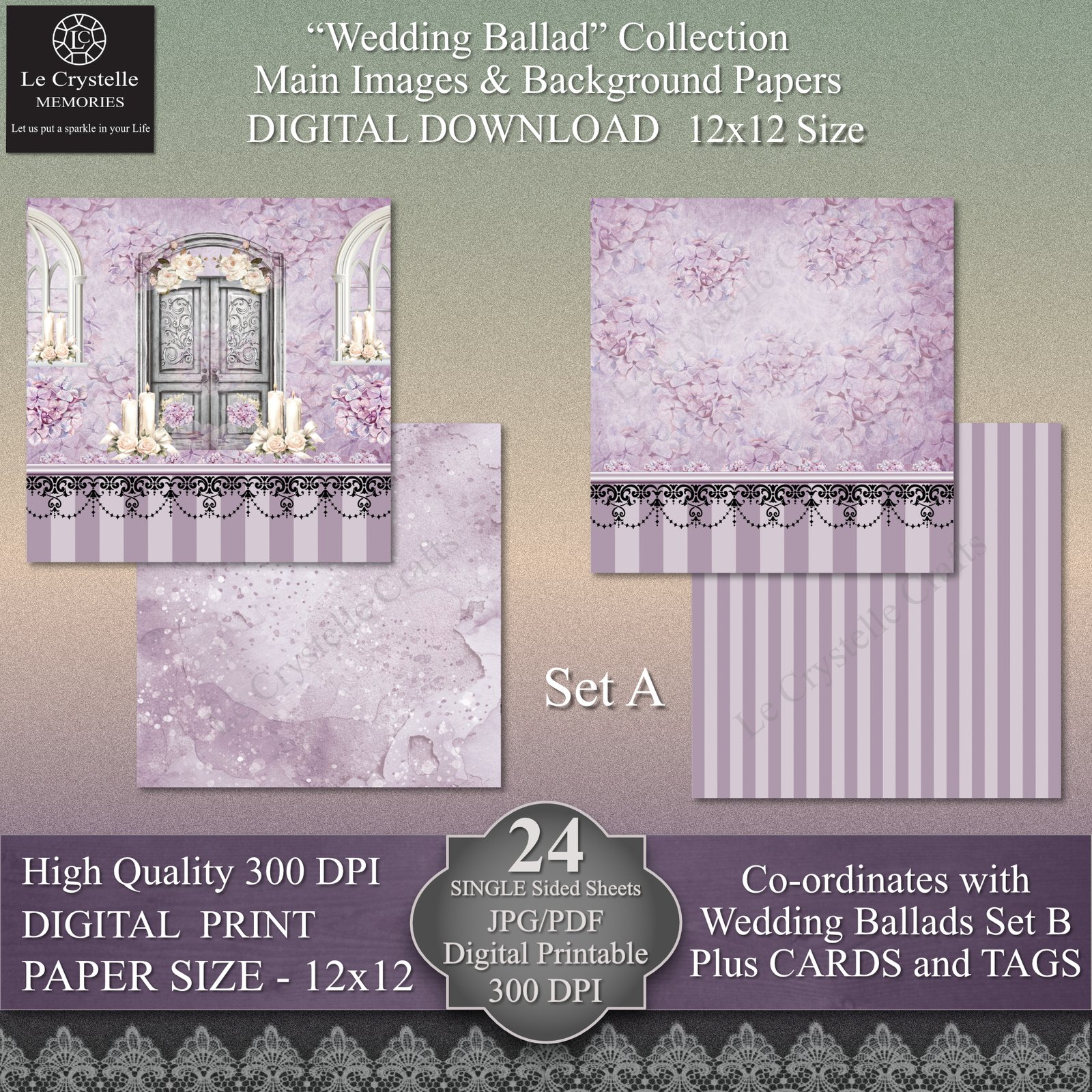 Wedding Ballad Set A 12x12 - Image 6