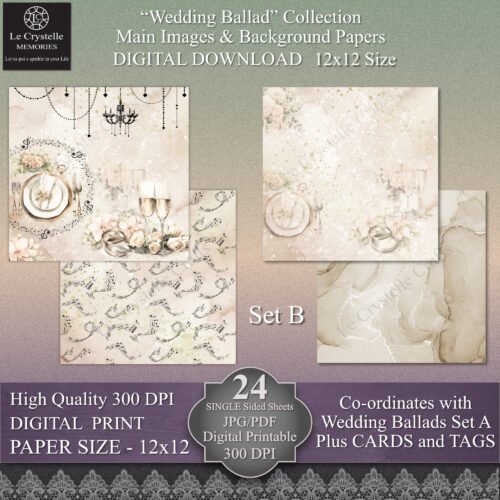 Wedding Ballad Set B 12x12 - Image 3