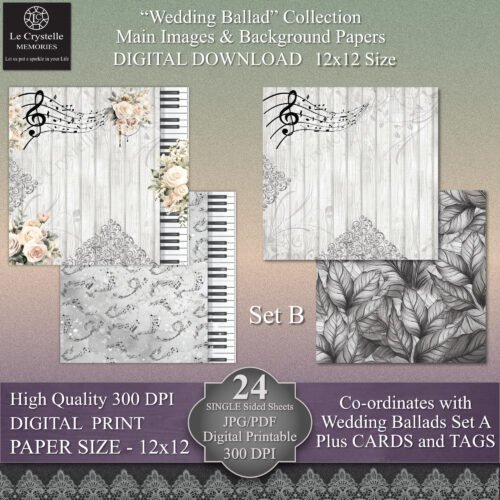 Wedding Ballad Set B 12x12 - Image 5