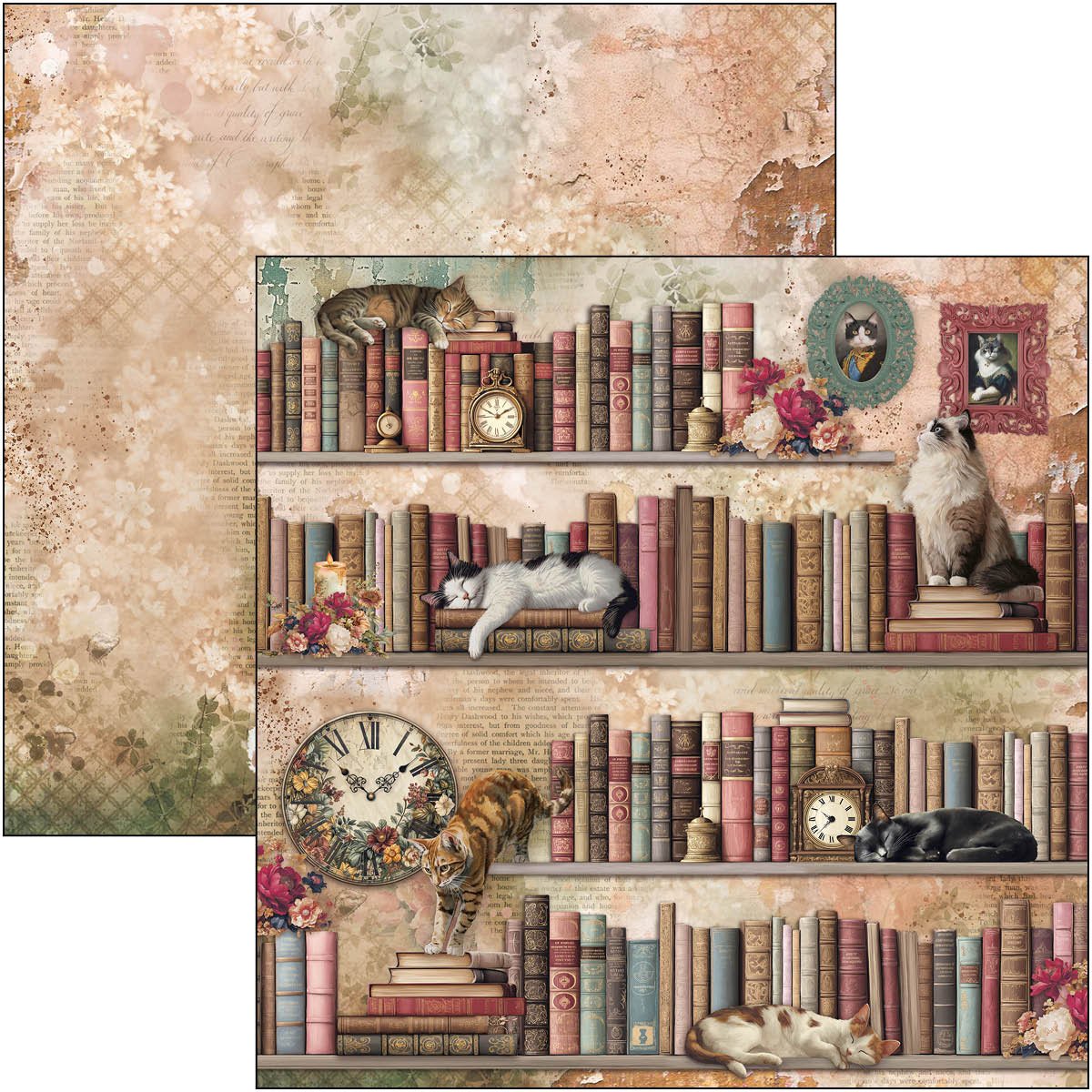 Book Lovers Paper Pad 12"x12" 12/Pkg - Image 13