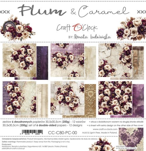 Plum and Caramel 12x12 Main Papers