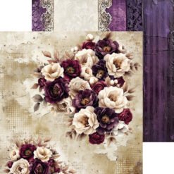 Alternative view of Plum and Caramel 8x8 Main Papers