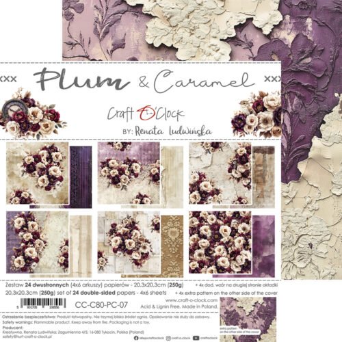 Plum and Caramel 8x8 Main Papers - Image 8