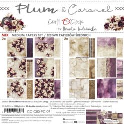 Plum and Caramel 8x8 Mixed Set Papers