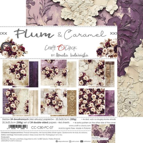 Plum and Caramel 8x8 Mixed Set Papers - Image 18