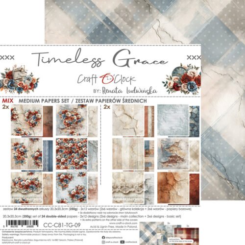 Timeless Grace 8x8 Mixed Set Papers - Image 16