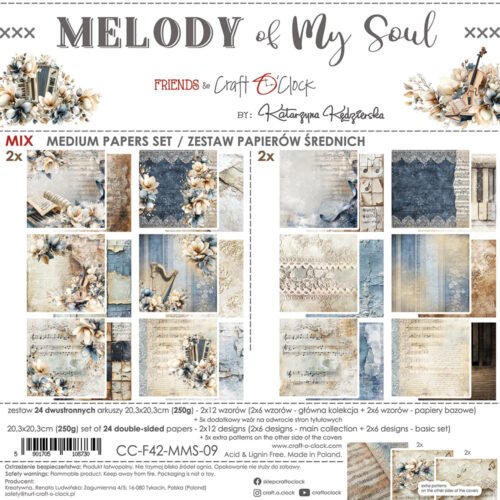 Melody of my Soul 8x8 Mixed Set Papers