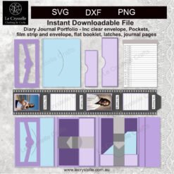 A Diary Journal Portfolio Cut File
