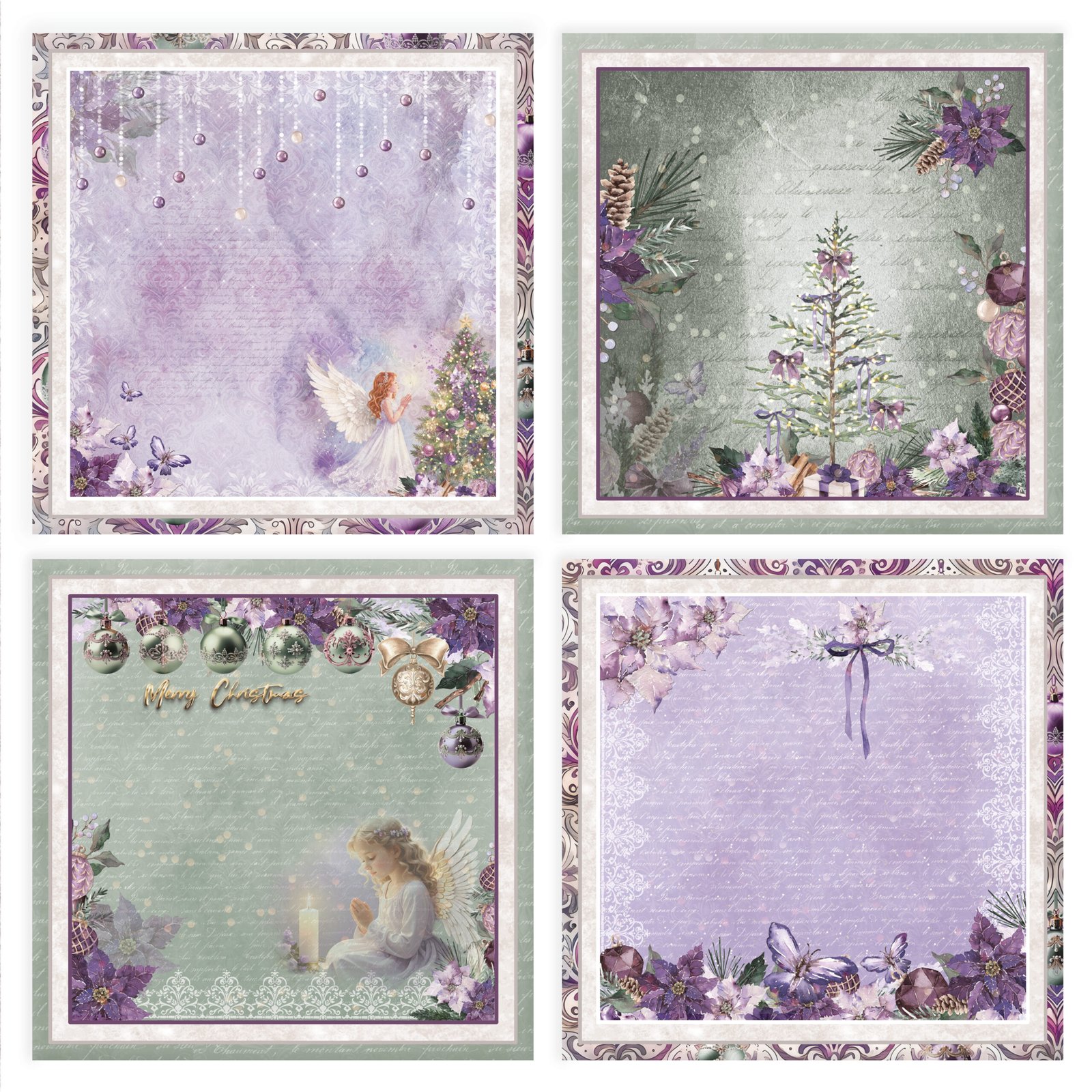 Angelic Christmas Digital Paper Collection - Image 28