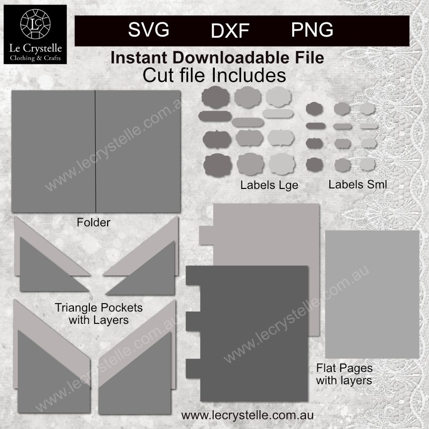 A Diary Journal Portfolio Cut File - Image 2