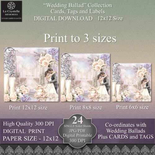 Wedding Ballad Set B 12x12