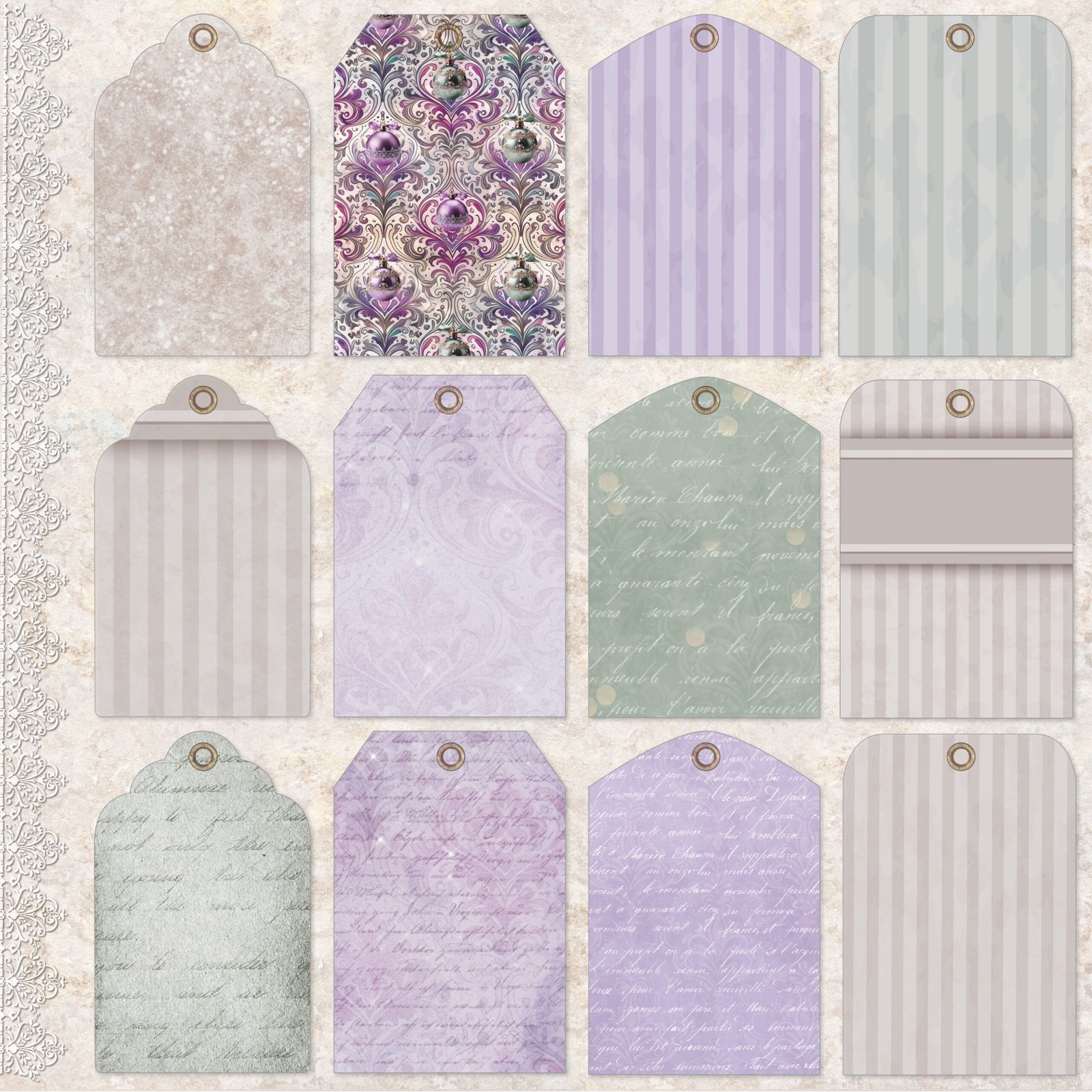 Angelic Christmas Digital Paper Collection - Image 30