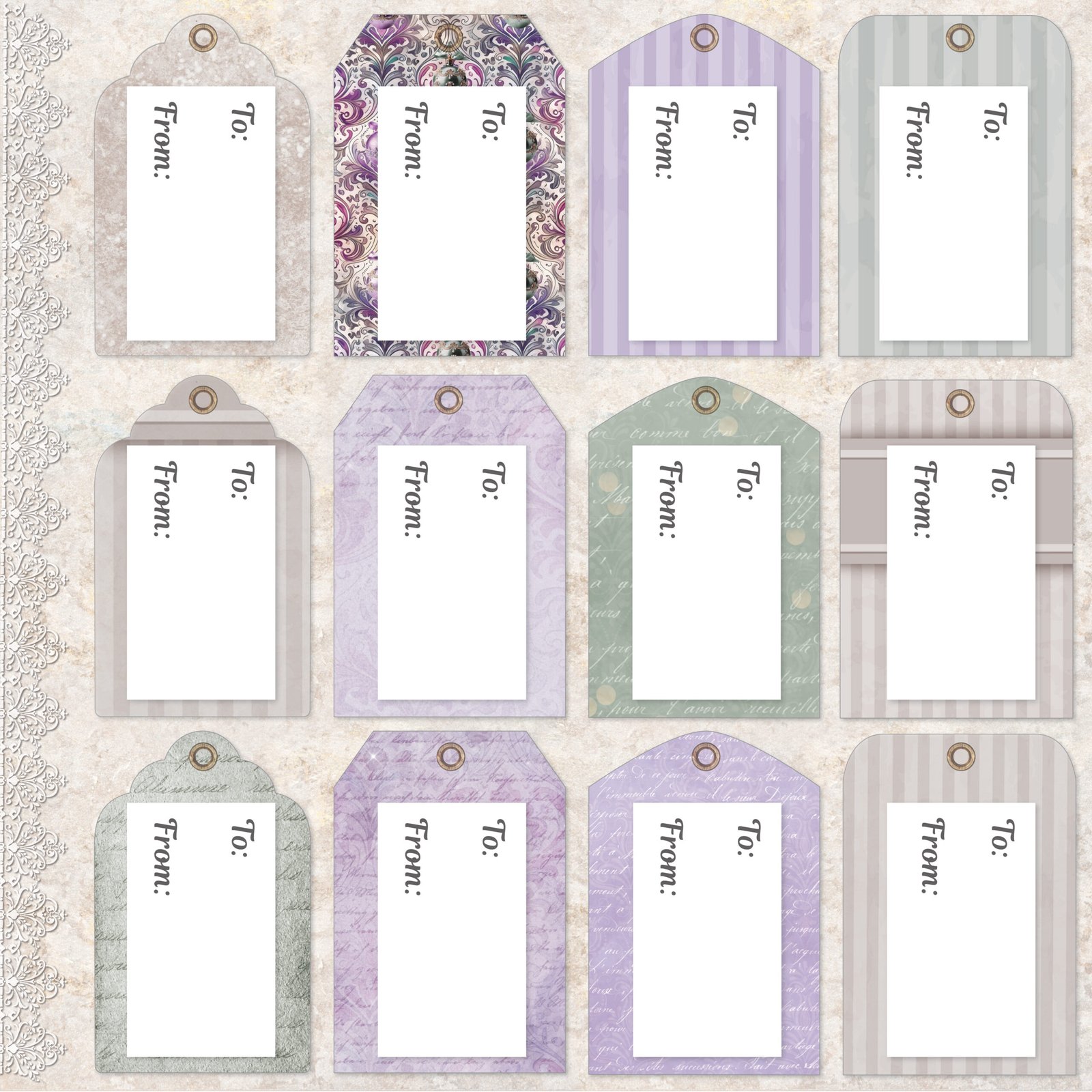 Angelic Christmas Digital Paper Collection - Image 31