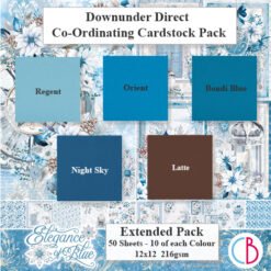 Alternative view of Elegance of Blue Cardstock Extended Pack