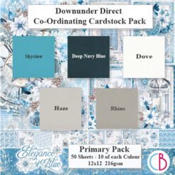 Elegance of Blue Cardstock Primary Pack