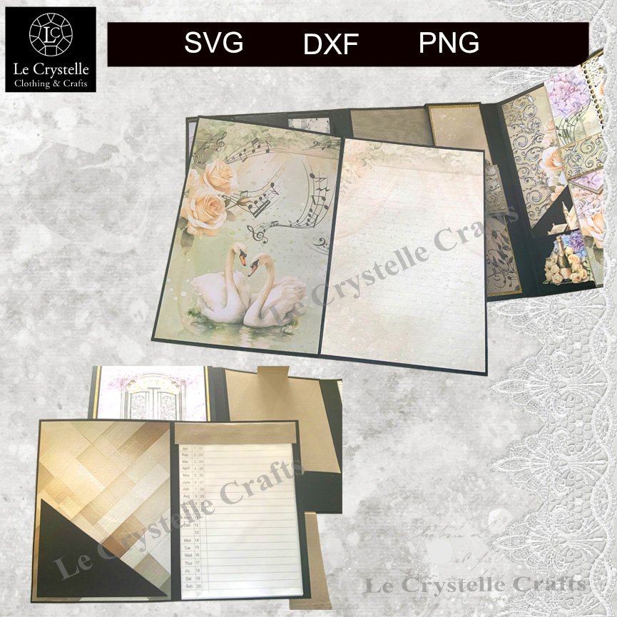 A Diary Journal Portfolio Cut File - Image 8