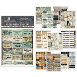 Mixed Media Stickers - Kind Thoughts   Pack of 10
