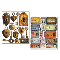 Alternative view of Mixed Media Stickers - Scratched Labels   Pack of 10