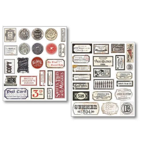 Mixed Media Stickers - Vintage Scripts   Pack of 10 - Image 5