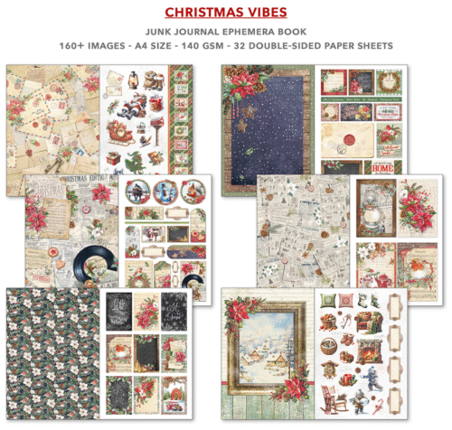 Ephemera Book Christmas Vibes A4 32/Pkg - Image 2