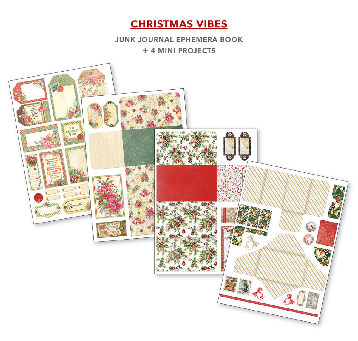 Ephemera Book Christmas Vibes A4 32/Pkg - Image 6