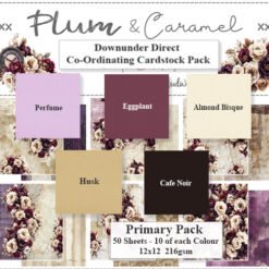 Plum and Caramel Cardstock Primary Pack