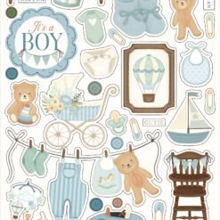 Little Lullabies - Baby Boy 6x13 Chipboard Accents