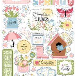 In Full Bloom 6x13 Chipboard Accents