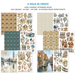 Alternative view of Ephemera Book A Walk in Venice A4 32/Pkg