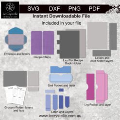 Alternative view of Recipe Portfolio Cut File